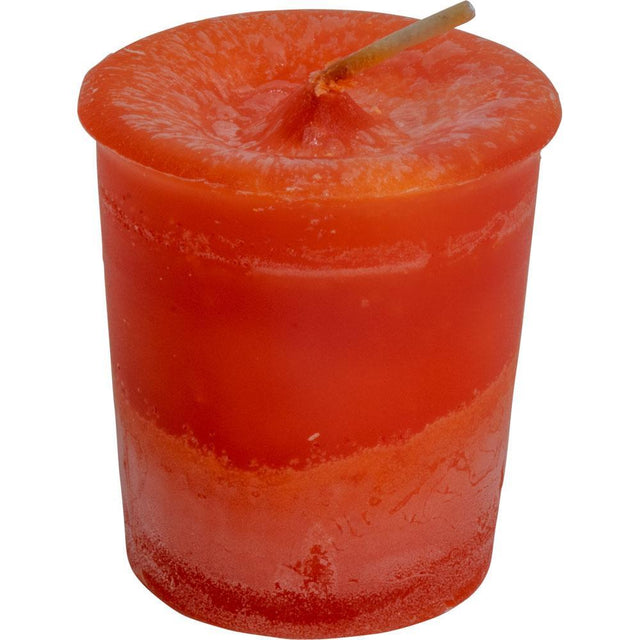 Hot Apple Pie Herbal Votive Candle - Orange - Magick Magick.com