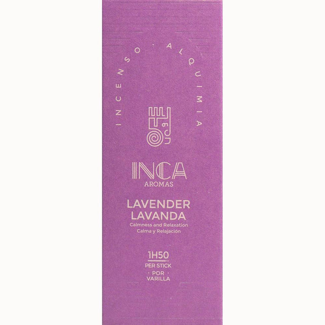 Inca Aromas Therapeutic Incense - Lavender (9 Sticks) - Magick Magick.com