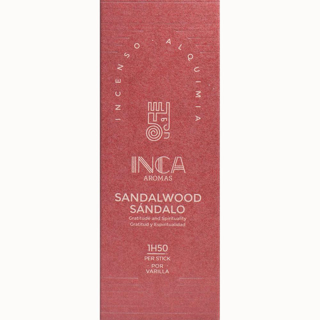 Inca Aromas Therapeutic Incense - Sandalwood (9 Sticks) - Magick Magick.com