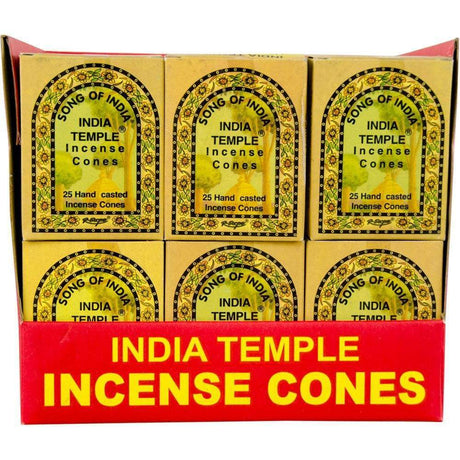 India Temple Incense Display - Cones (Set of 36 Packs) - Magick Magick.com