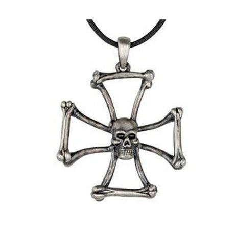 Iron Cross Skull Pendant - Magick Magick.com