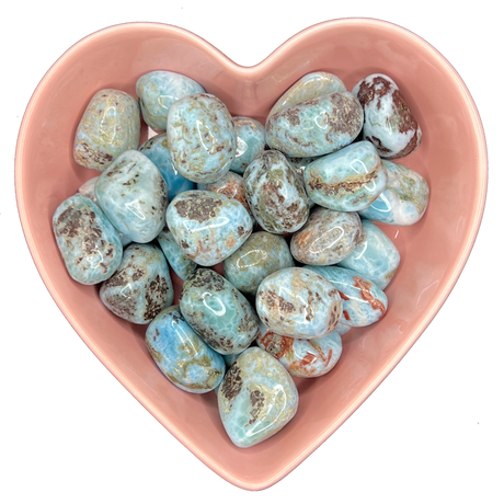 Larimar Tumbled Stone Natural Gemstone - One Stone - Magick Magick.com