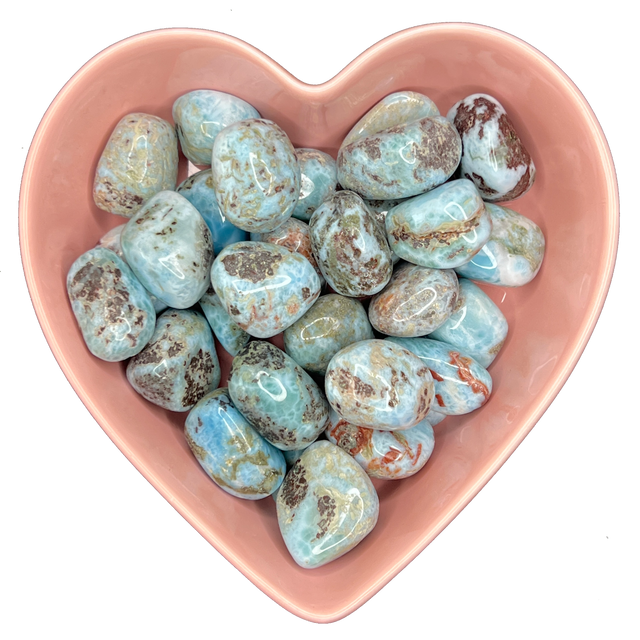 Larimar Tumbled Stone Natural Gemstone - One Stone - Magick Magick.com