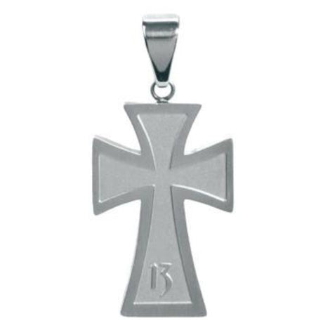 Lucky 13 Cross Stainless Steel Pendant - Magick Magick.com