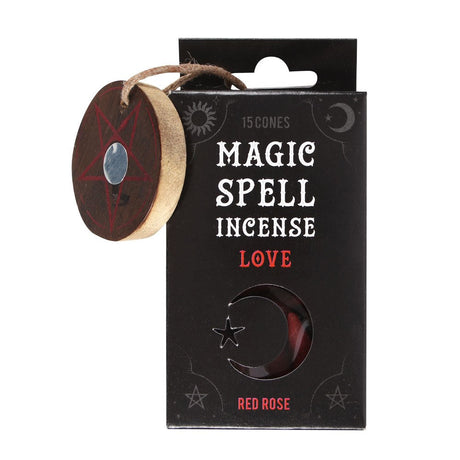 Magic Spell Incense Cones - Love - Red Rose (Pack of 15) - Magick Magick.com