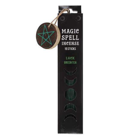 Magic Spell Incense Sticks - Luck - Green Tea (Pack of 15) - Magick Magick.com