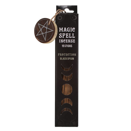Magic Spell Incense Sticks - Protection - Black Opium (Pack of 15) - Magick Magick.com