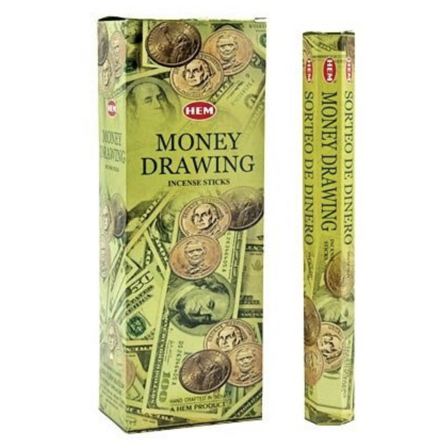 Money Drawing HEM Incense Stick 20 Pack - Magick Magick.com