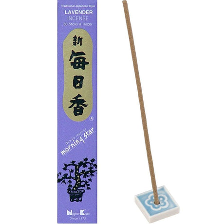 Morning Star Incense 50 Sticks - Lavender (Box of 12 Packs) - Magick Magick.com