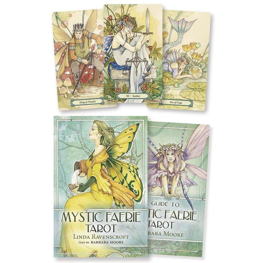 Mystic Faerie Tarot Kit by Barbara Moore, Linda Ravenscroft - Magick Magick.com