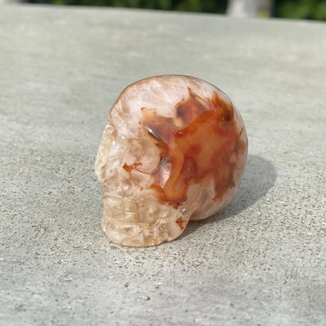 Natural Agate Hand Carved Small Skull F - .20 lbs (2 x 1.25 x 1.5 inches) - Magick Magick.com