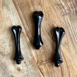 Natural Black Obsidian Hand Carved Crystal Bone - .15 lbs (4 x 1 inch) - Magick Magick.com