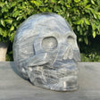 Natural Massive Labradorite Hand Carved Skull - 15.22 lbs (8 x 5.5 x 7 inch) - Magick Magick.com