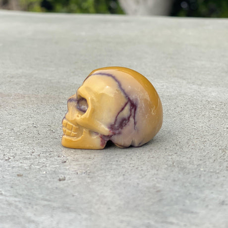 Natural Mookaite Hand Carved Small Skull - .08 lbs (1.5 x 1 x 1 inches) - Magick Magick.com