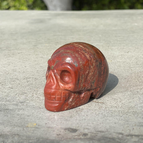 Natural Rainbow Jasper Hand Carved Small Skull - .26 lbs (2 x 1.25 x 1.5 inches) - Magick Magick.com