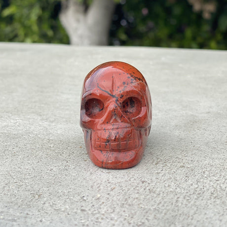Natural Rainbow Jasper Hand Carved Small Skull - .26 lbs (2.25 x 1.5 x 1.5 inches) - Magick Magick.com