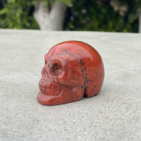 Natural Rainbow Jasper Hand Carved Small Skull - .26 lbs (2.25 x 1.5 x 1.5 inches) - Magick Magick.com