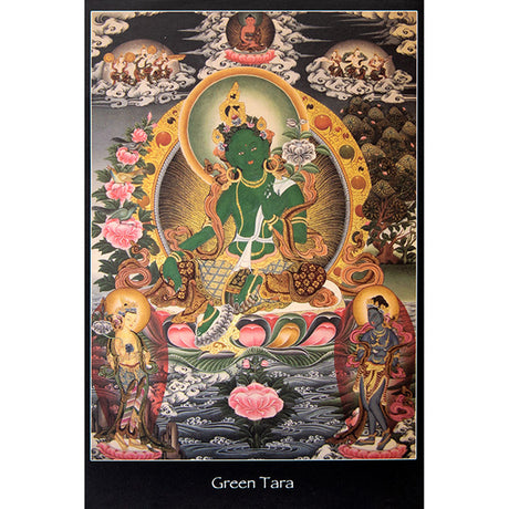 Nepalese Altar Card - Green Tara - Magick Magick.com