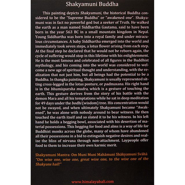 Nepalese Altar Card - Shakyamuni Buddha - Magick Magick.com