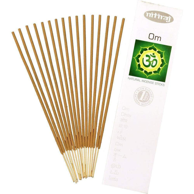 Nitiraj Incense 25 gram - Om (Pack of 6) - Magick Magick.com