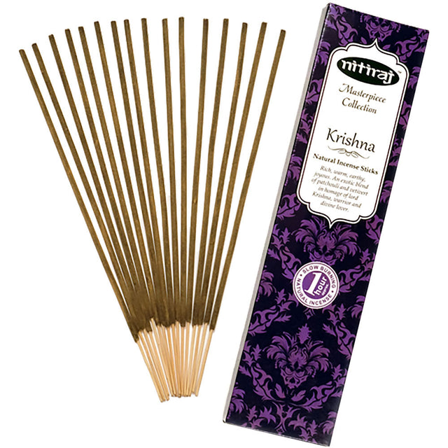 Nitiraj Masterpiece Incense 25 gram - Krishna (Pack of 6) - Magick Magick.com