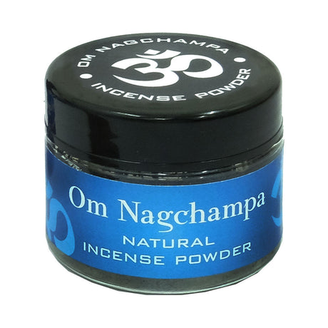 Om Nag Champa Incense Powder 20 gram Jar (Pack of 4) - Magick Magick.com