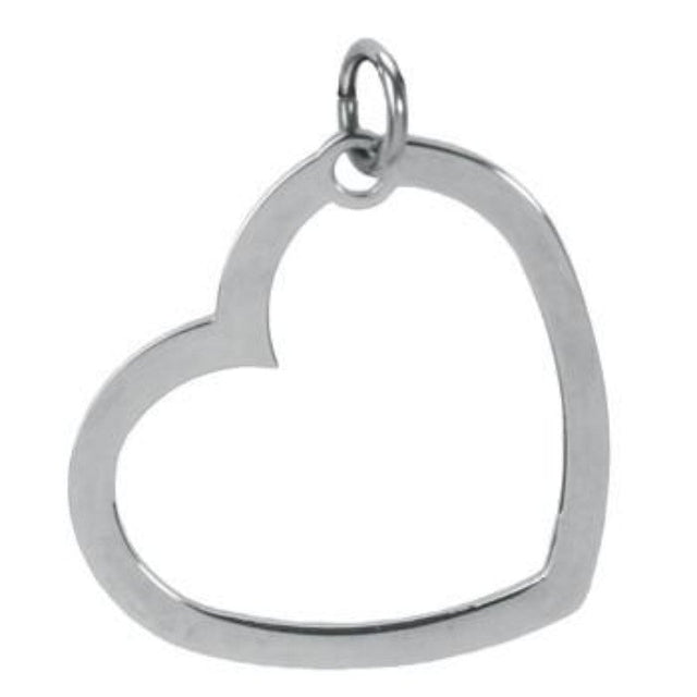 Open Heart Stainless Steel Pendant - Magick Magick.com