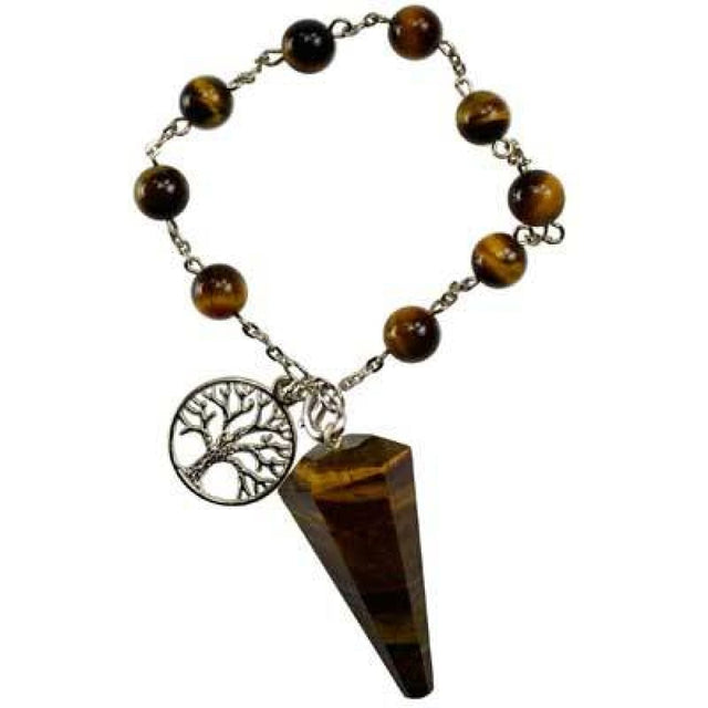 Pendulum Bracelet - Tiger's Eye - Magick Magick.com