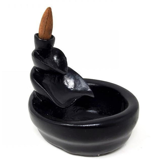 Polyresin Backflow Incense Burner - Small Waterfall - Magick Magick.com