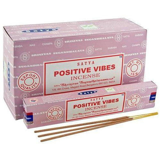 Positive Vibes Satya Incense Sticks 15 gram - Magick Magick.com