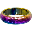 Rainbow Hematite Ring Round Band - Magnetic (Pack of 50) - Magick Magick.com