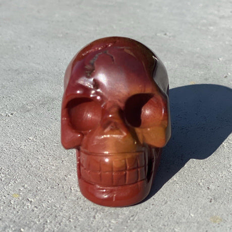 Red Jasper Hand Carved Small Skull - .18 lbs (1 x 1.5 x 1 inch) - Magick Magick.com