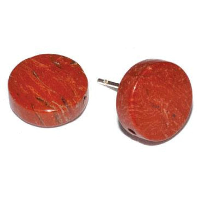 Red Jasper Stud Earrings - Magick Magick.com