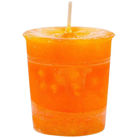 Reiki Charged Chakra Votive Candle - Sacral - Orange (Box of 18) - Magick Magick.com