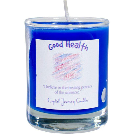 Reiki Charged Soy Herbal Filled Votive Candle - Good Health - Magick Magick.com