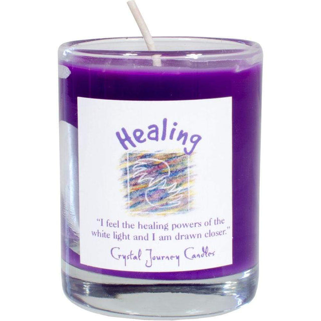 Reiki Charged Soy Herbal Filled Votive Candle - Healing - Magick Magick.com