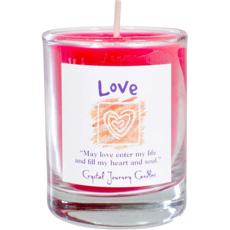 Reiki Charged Soy Herbal Filled Votive Candle - Love - Magick Magick.com