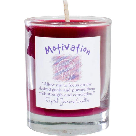 Reiki Charged Soy Herbal Filled Votive Candle - Motivation - Magick Magick.com