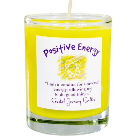 Reiki Charged Soy Herbal Filled Votive Candle - Positive Energy - Magick Magick.com