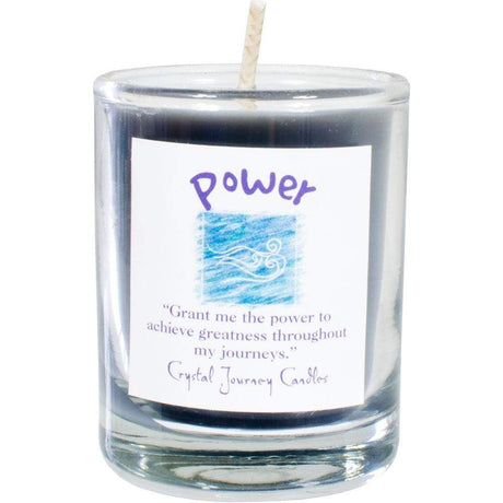 Reiki Charged Soy Herbal Filled Votive Candle - Power - Magick Magick.com