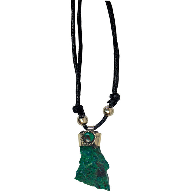 Rough Pendant Necklace & Palo Santo Stick - Chrysocolla - Magick Magick.com