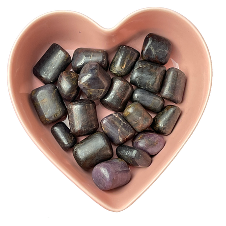 Ruby Corundum (Star Sapphire) Tumbled Stone Natural Gemstone - One Stone - Magick Magick.com