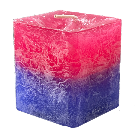 Scented Square Votive Candle "Romantic Evening" - Jasmine & Rose - Magick Magick.com