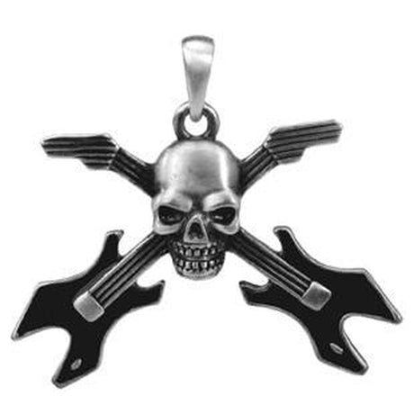 Skull Guitar Pendant - Magick Magick.com