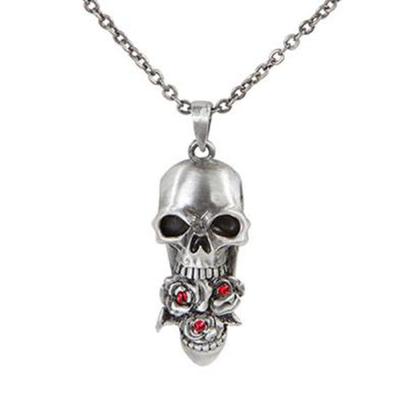 Skull Rose Necklace - Magick Magick.com