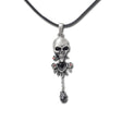 Skull with Heart Necklace - Magick Magick.com