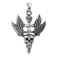 Skull with Wings Pendant - Magick Magick.com