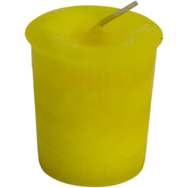 Solar Plexus Reiki Charged Chakra Votive Candle - Yellow - Magick Magick.com