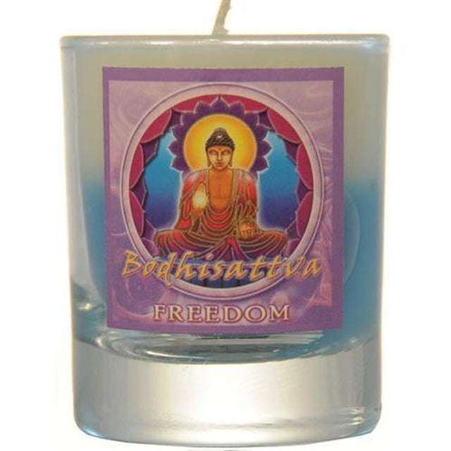 Soy Filled Votive Candle Holders Mandala - Freedom - Magick Magick.com