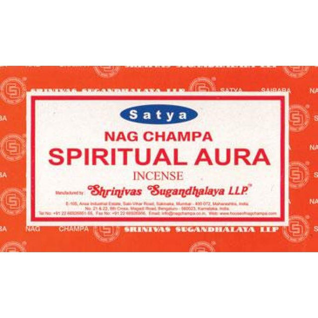 Spiritual Aura Satya Incense Sticks 15 gram - Magick Magick.com